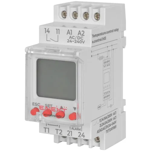 Реле контролю температури e.control.h02, 16A, АС/DC 24-240, -25…+130 °С Реле контролю температури e.control.h02, 16A, АС/DC 24-240, -25…+130 °С