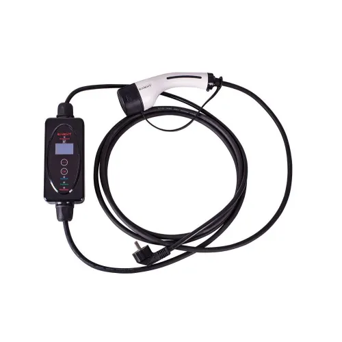 Переносна зарядна станція e.charge.portable.T2-SCHUKO.1L3 230В, 6-16А, роз'єм: SCHUKO/Т2, довжина:1м/4м Переносна зарядна станція e.charge.portable.T2-SCHUKO.1L3 230В, 6-16А, роз'єм: SCHUKO/Т2, довжина:1м/4м