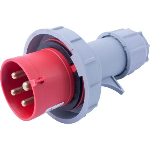 Силовая вилка переносная e.plug.014.16.67, 4п., 400В, 16А, IP 67 Силовая вилка переносная e.plug.014.16.67, 4п., 400В, 16А, IP 67
