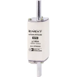 Запобіжник плавкий e.fuse.NT0.80, габарит 0, 80А Запобіжник плавкий e.fuse.NT0.80, габарит 0, 80А