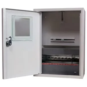 Корпус e.mbox.stand.n.f1.12.z металлический, под 1-ф. счетчик, 12 мод., навесной, с замком Корпус e.mbox.stand.n.f1.12.z металлический, под 1-ф. счетчик, 12 мод., навесной, с замком