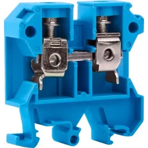 Клемная колодка наборная на DIN-рельсе e.tc.din.pro.6.blue, синяя, без крышки Клемная колодка наборная на DIN-рельсе e.tc.din.pro.6.blue, синяя, без крышки