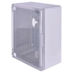 Корпус з ABS-пластику e.plbox.pro.p.40.30.17.tr з прозорими дверцятами 400x300x170мм IP65 Корпус з ABS-пластику e.plbox.pro.p.40.30.17.tr з прозорими дверцятами 400x300x170мм IP65