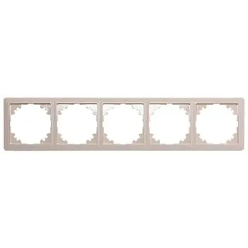 Рамка e.lux.10104L.5.fr.ivory 5-містна, "слонова кістка" Рамка e.lux.10104L.5.fr.ivory 5-містна, "слонова кістка"