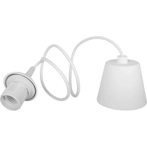 Світильник підвісний e.save.pendant.p11.е27.white, під енергозберігаючу лампу Е27, 1м, білий Світильник підвісний e.save.pendant.p11.е27.white, під енергозберігаючу лампу Е27, 1м, білий