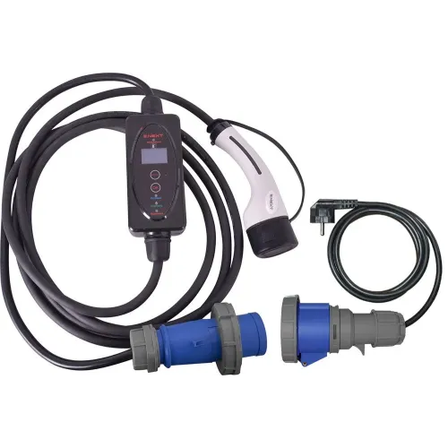 Переносна зарядна станція e.charge.portable.T2-CEE.1L7 230В, 6-32А, роз'єм: СEЕ/Т2, довжина:1м/4м Переносна зарядна станція e.charge.portable.T2-CEE.1L7 230В, 6-32А, роз'єм: СEЕ/Т2, довжина:1м/4м