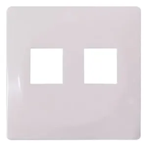 Панель e.lux.16121L.pn.white к розетке двойной под Jack RJ12 или RJ45, белая