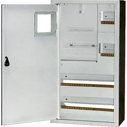 Корпус e.mbox.stand.n.f3.36.z металлический, под 3-ф. счетчик, 36 мод., навесной, с замком Корпус e.mbox.stand.n.f3.36.z металлический, под 3-ф. счетчик, 36 мод., навесной, с замком