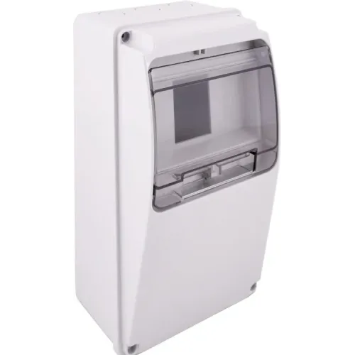 Корпус удароміцний з АБС-пластика e.plbox.industrial.130x240x105.6 m передня панель нахила IP54 Корпус удароміцний з АБС-пластика e.plbox.industrial.130x240x105.6 m передня панель нахила IP54