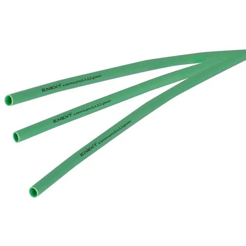 Термоусаджувальна трубка з клейовим шаром e.termo.pro.6,4.2,2.green, 6,4/2,2, 1м, зелена Термоусаджувальна трубка з клейовим шаром e.termo.pro.6,4.2,2.green, 6,4/2,2, 1м, зелена
