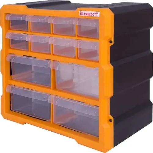 Органайзер пластиковий, e.toolbox.pro.19, 12-секційний 267х157х262мм Органайзер пластиковий, e.toolbox.pro.19, 12-секційний 267х157х262мм