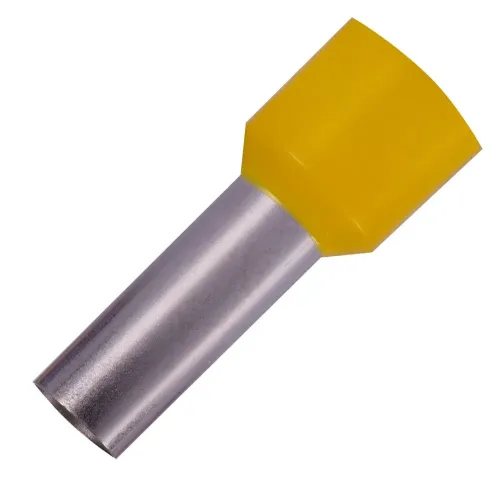 Ізольований наконечник втулковий e.terminal.stand.e16-18.yellow 16,0 кв.мм, жовтий, 100шт Ізольований наконечник втулковий e.terminal.stand.e16-18.yellow 16,0 кв.мм, жовтий, 100шт