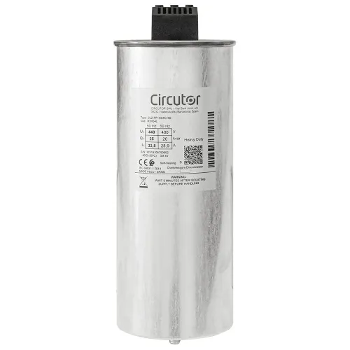 Конденсатор CL-FP-44/25-HD 20кВАр, 400В (25кВАр 440В) трифазний самовідновлювальний циліндричний Конденсатор CL-FP-44/25-HD 20кВАр, 400В (25кВАр 440В) трифазний самовідновлювальний циліндричний