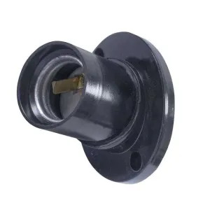 Патрон бакелитовый e.lamp socket wall skew side.E27.bk.black, настенный, Е27, смещенный, черный Патрон бакелитовый e.lamp socket wall skew side.E27.bk.black, настенный, Е27, смещенный, черный