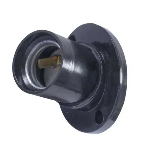 Патрон бакелітовий e.lamp socket wall skew side.E27.bk.black, настінний, Е27, зміщений, чорний Патрон бакелітовий e.lamp socket wall skew side.E27.bk.black, настінний, Е27, зміщений, чорний