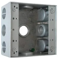 Коробка розподільча (монтажна) металева без кришки e.industrial.pipe.db.thread.5.3/4" з 5 різьбовими вводами 3/4" Коробка розподільча (монтажна) металева без кришки e.industrial.pipe.db.thread.5.3/4" з 5 різьбовими вводами 3/4"