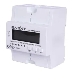 Лічильник трифазний e.control.w08 10(100)А електронний клас 1.0 (некомерц.) RS485 Лічильник трифазний e.control.w08 10(100)А електронний клас 1.0 (некомерц.) RS485