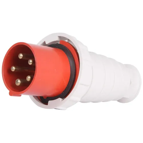 Силова вилка переносна e.plug.pro.5.63, 5п., 380В, IP 67, 63А (035) Силова вилка переносна e.plug.pro.5.63, 5п., 380В, IP 67, 63А (035)