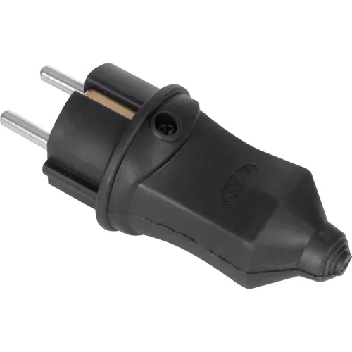 Вилка пряма каучукова e.plug.rubber.028.16, з з/к, 16А Вилка пряма каучукова e.plug.rubber.028.16, з з/к, 16А