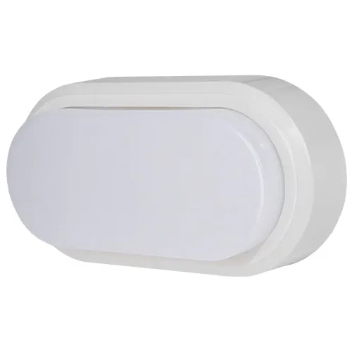 Світильник світлодіодний вологозахищений e.LED.oval.8.6500.white, 8Вт, 6500К, IP54, білий Світильник світлодіодний вологозахищений e.LED.oval.8.6500.white, 8Вт, 6500К, IP54, білий