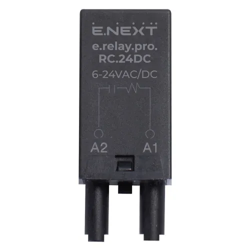 Захисний RC модуль e.relay.pro.RC.24DC, 24В DC Захисний RC модуль e.relay.pro.RC.24DC, 24В DC