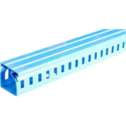 Короб пластиковий перфорований e.trunking.perf.stand.40.40, 40х40мм, блакитний 2м Короб пластиковий перфорований e.trunking.perf.stand.40.40, 40х40мм, блакитний 2м