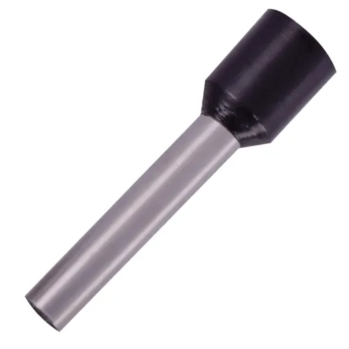 Изолированный наконечник втулочный e.terminal.stand.e4018.black 4,0 кв.мм, черный, 100шт Изолированный наконечник втулочный e.terminal.stand.e4018.black 4,0 кв.мм, черный, 100шт