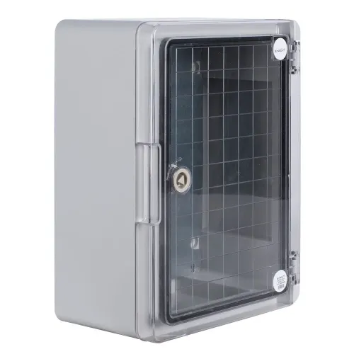 Корпус з ABS-пластику e.plbox.pro.p.40.30.21.tr з прозорими дверцятами 400x300x210мм IP65 Корпус з ABS-пластику e.plbox.pro.p.40.30.21.tr з прозорими дверцятами 400x300x210мм IP65