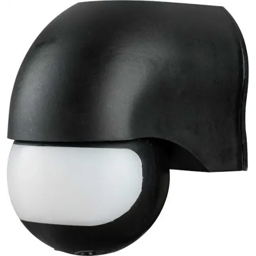 Датчик руху інфрачервоний e.sensor.pir.12.black(чорний), 180°, IP44 Датчик руху інфрачервоний e.sensor.pir.12.black(чорний), 180°, IP44