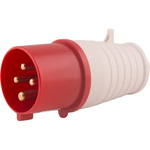 Силова вилка переносна e.plug.pro.4.32, 4п., 380В, 32А (024) Силова вилка переносна e.plug.pro.4.32, 4п., 380В, 32А (024)