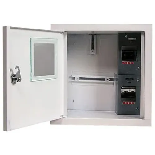 Корпус e.mbox.stand.w.f1.04.z.e металлический, под 1-ф. электронный счетчик, 4 мод., встраиваемый, с замком Корпус e.mbox.stand.w.f1.04.z.e металлический, под 1-ф. электронный счетчик, 4 мод., встраиваемый, с замком
