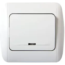 Вимикач e.install.stand.811L одноклавішний з підсвіткою з рамкою Вимикач e.install.stand.811L одноклавішний з підсвіткою з рамкою