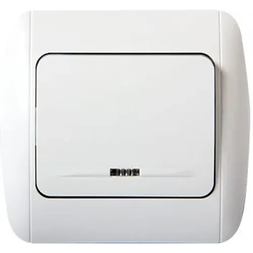 Вимикач e.install.stand.811L одноклавішний з підсвіткою з рамкою Вимикач e.install.stand.811L одноклавішний з підсвіткою з рамкою