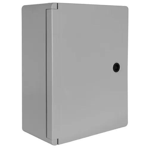 Корпус удароміцний з АБС-пластика e.plbox.250.330.130.18m.blank, 250х330х130мм, IP65 з панеллю під 18 модулів Корпус удароміцний з АБС-пластика e.plbox.250.330.130.18m.blank, 250х330х130мм, IP65 з панеллю під 18 модулів