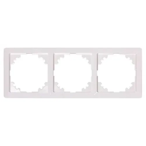 Рамка e.lux.10064L.3.fr.white 3-местная, белая Рамка e.lux.10064L.3.fr.white 3-местная, белая