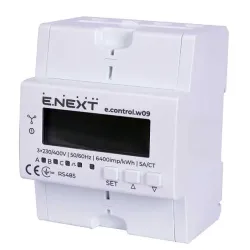 Лічильник трифазний e.control.w09 5А/СТ електронний клас 1.0 (некомерц.) RS485 Лічильник трифазний e.control.w09 5А/СТ електронний клас 1.0 (некомерц.) RS485