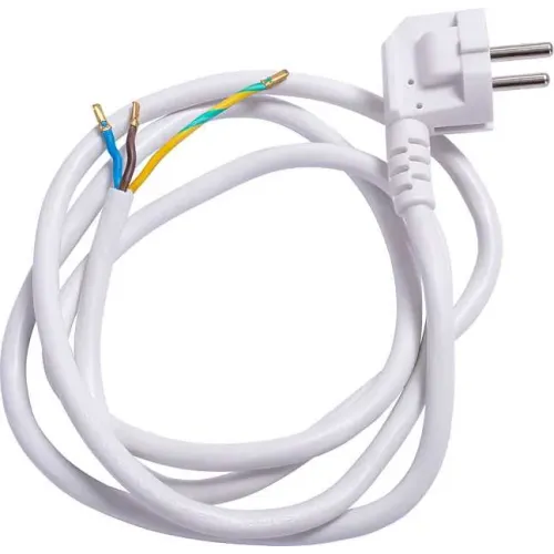 Шнур с вилкой e.wire.plug.white.1,5, 3х1,5, 1,2м, белый Шнур с вилкой e.wire.plug.white.1,5, 3х1,5, 1,2м, белый