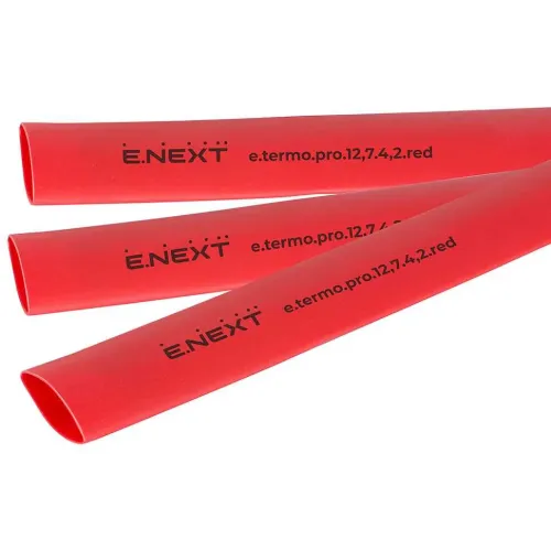 Термоусадочная трубка с клеевым слоем e.termo.pro.12,7.4,2.red, 12,7/4,2, 1м, красная Термоусадочная трубка с клеевым слоем e.termo.pro.12,7.4,2.red, 12,7/4,2, 1м, красная