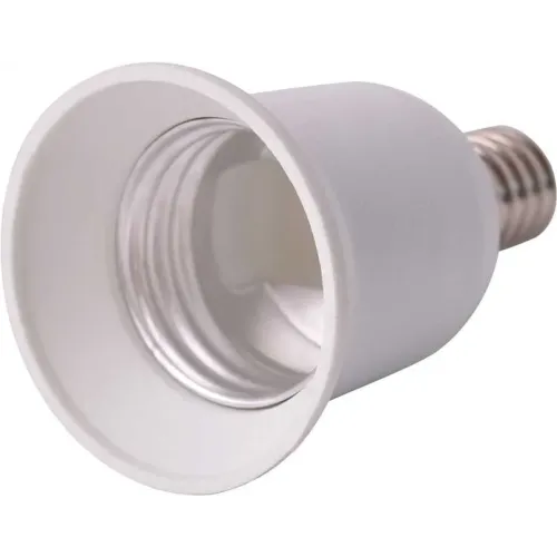 Переходник e.lamp adapter.Е14/Е27.white, с патрона Е14 на Е27, пластиковый Переходник e.lamp adapter.Е14/Е27.white, с патрона Е14 на Е27, пластиковый