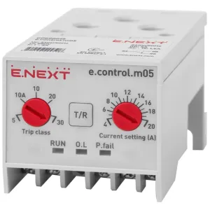 Реле захисту двигуна e.control.m05, 4-20А Реле захисту двигуна e.control.m05, 4-20А