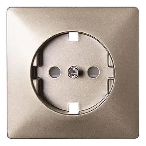 Панель e.lux.12311L.pn.nickel. для розетки c з/к SHUKO, "нікель" Панель e.lux.12311L.pn.nickel. для розетки c з/к SHUKO, "нікель"