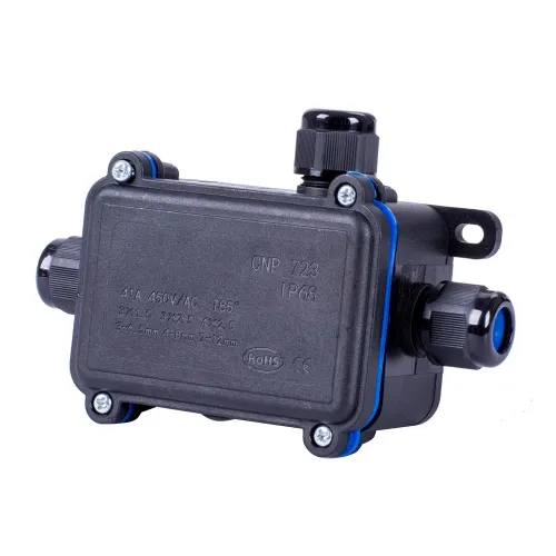 Коробка розподільча e.wdb.cnp723.3t з клемником, 133х81х42 мм, IP68 Коробка розподільча e.wdb.cnp723.3t з клемником, 133х81х42 мм, IP68