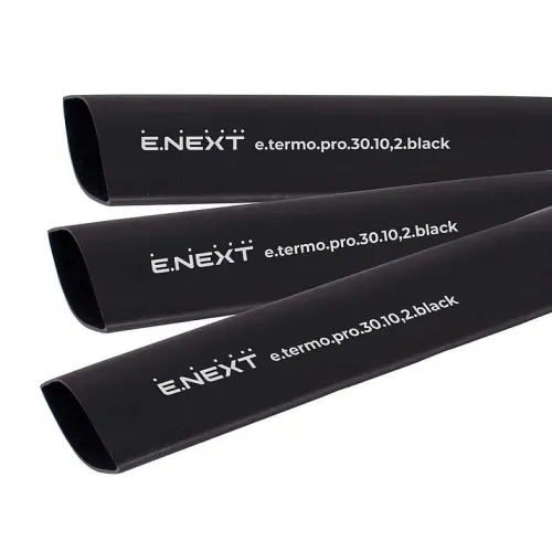 Термоусадочная трубка с клеевым слоем e.termo.pro.30.10,2.black, 30/10,2, 1м, черная Термоусадочная трубка с клеевым слоем e.termo.pro.30.10,2.black, 30/10,2, 1м, черная
