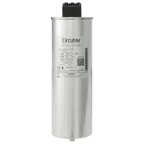 Конденсатор CL-FP-44/12,5-HD 10кВАр, 400В (12.5кВАр 440В) трехфазный самовосстановительный цилиндрический Конденсатор CL-FP-44/12,5-HD 10кВАр, 400В (12.5кВАр 440В) трехфазный самовосстановительный цилиндрический