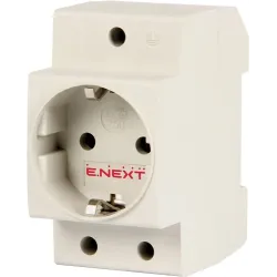 Розетка на DIN-рейку e.socket.pro.din.tms, 230 В, з з/к Розетка на DIN-рейку e.socket.pro.din.tms, 230 В, з з/к