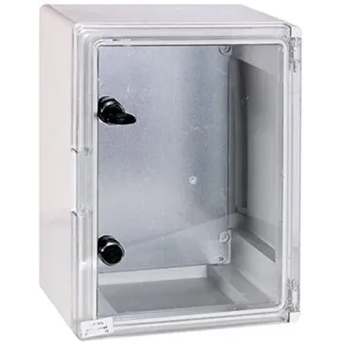 Корпус удароміцний з АБС-пластика e.plbox.350.500.195.tr, 350х500х195мм, IP65 з прозорими дверцятами Корпус удароміцний з АБС-пластика e.plbox.350.500.195.tr, 350х500х195мм, IP65 з прозорими дверцятами