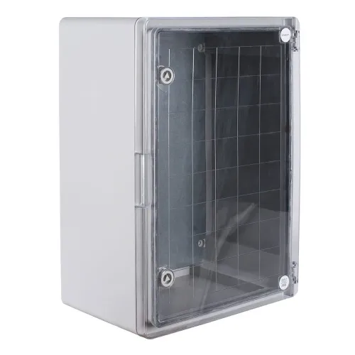Корпус из ABS-пластика e.plbox.pro.p.50.35.22.tr с прозрачными дверцами 500x350x220мм IP65 Корпус из ABS-пластика e.plbox.pro.p.50.35.22.tr с прозрачными дверцами 500x350x220мм IP65