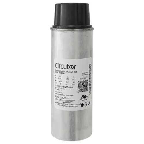 Конденсатор CL-FPT-44/6,25-HD 5кВАр, 400В (6.25кВАр 440В) трифазний самовідновлювальний циліндричний Конденсатор CL-FPT-44/6,25-HD 5кВАр, 400В (6.25кВАр 440В) трифазний самовідновлювальний циліндричний