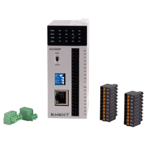 Программируемый логический контроллер серии АH 24В 8DI 8DO (PNP) 1 RS485 1 Ethernet Программируемый логический контроллер серии АH 24В 8DI 8DO (PNP) 1 RS485 1 Ethernet