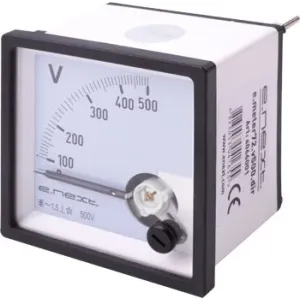 Вольтметр щитовий e.meter72.v500.dir АС 500В пряме вмикання 72х72мм Вольтметр щитовий e.meter72.v500.dir АС 500В пряме вмикання 72х72мм